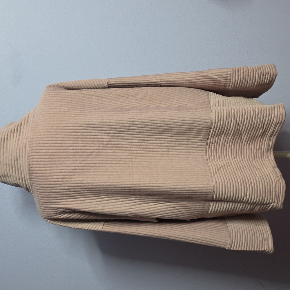 Tahari Sport Cozy Ribbed Cowl Neck Sweatshirt - Picture 2 of 6